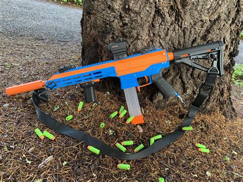 Users purchasing it will require screws, springs, a screwdriver, elastic bands, superglue, and a stencil knife. . 3d printed nerf gun kit